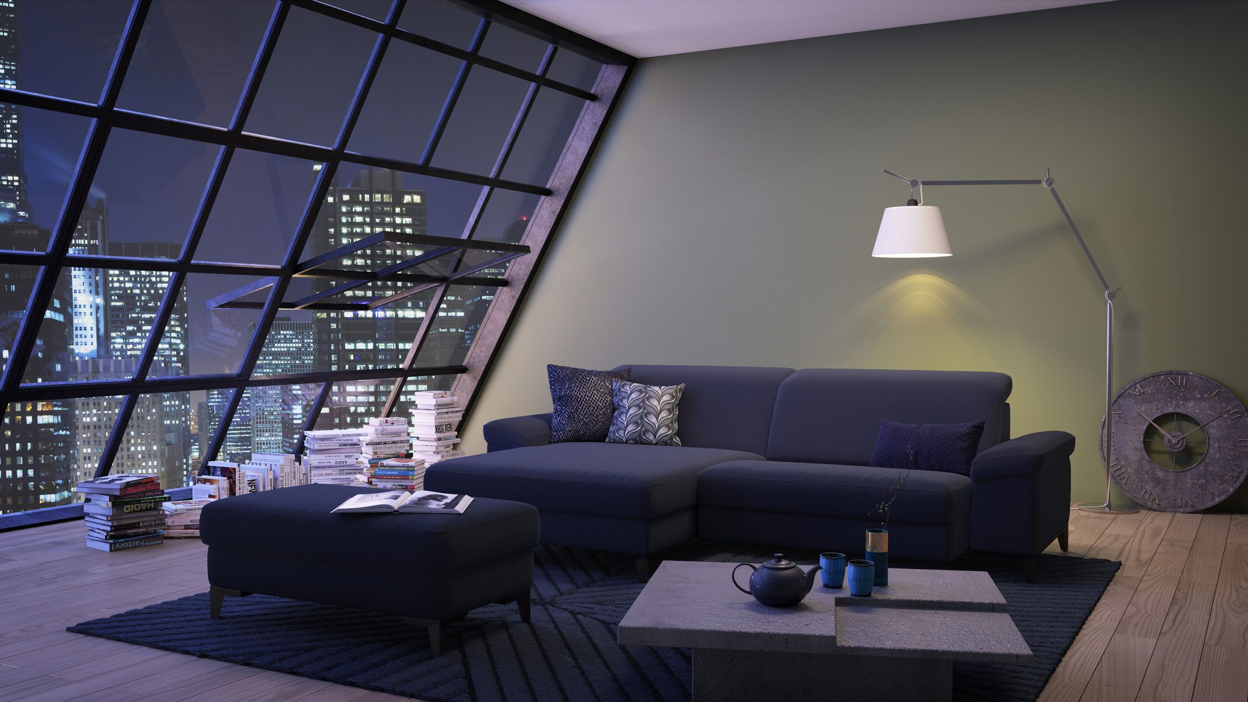 Cadini Modular Sectional Sofa with rotating seat by ROM - Image 4