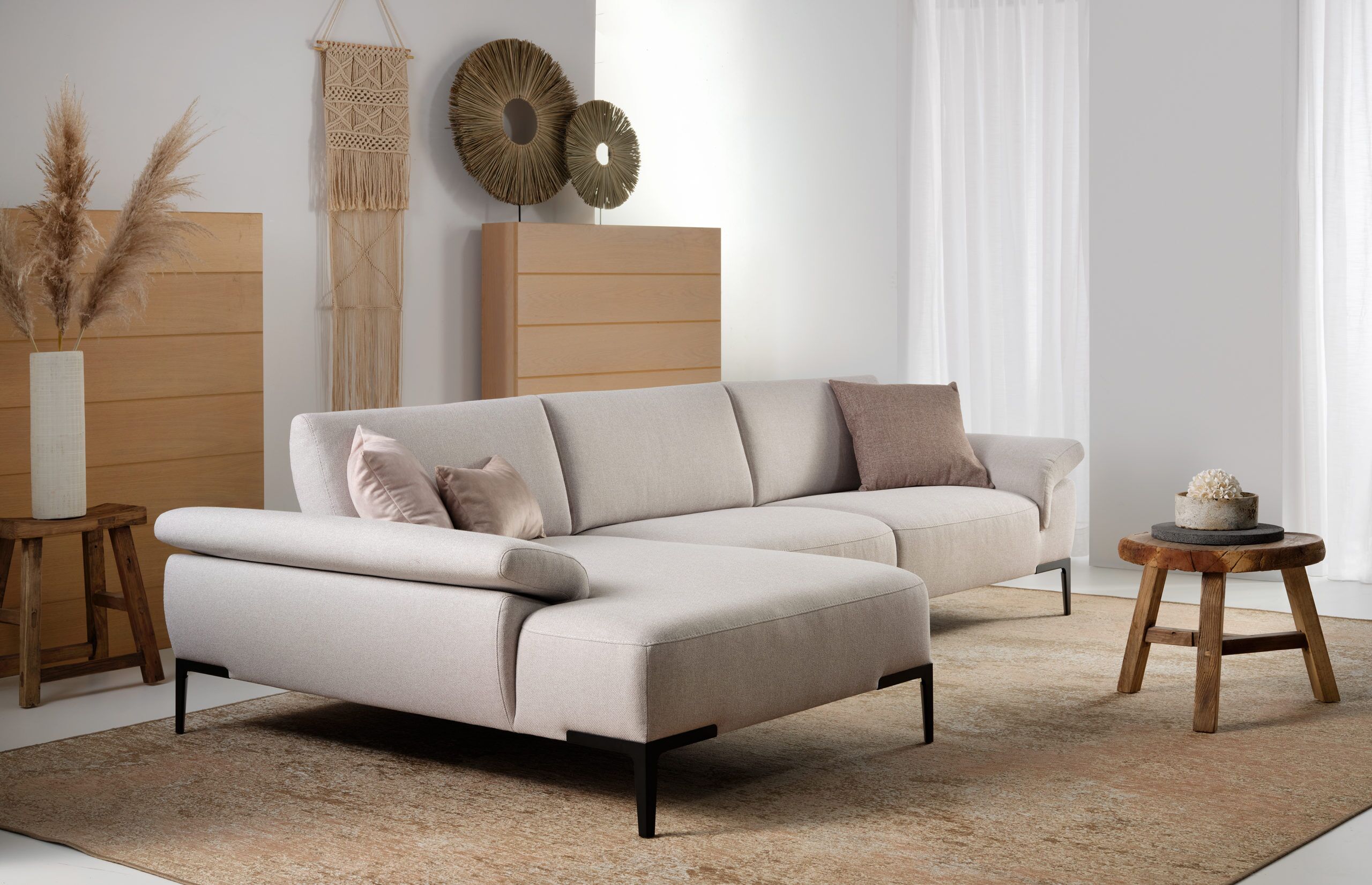 Sofa sectional by ROM in modern furniture store in San Diego