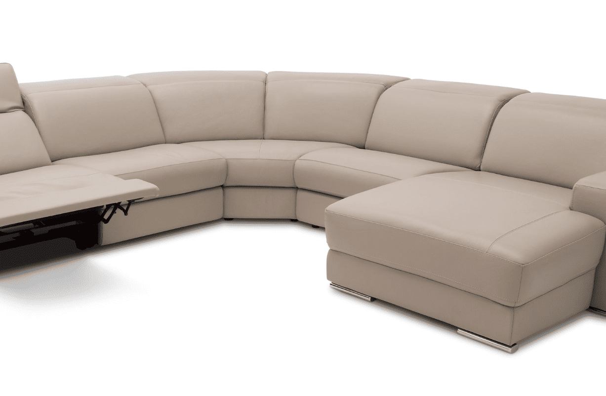 U27E Maggy Dual power leather sectional by Chateau d'Ax, Italy - Image 4