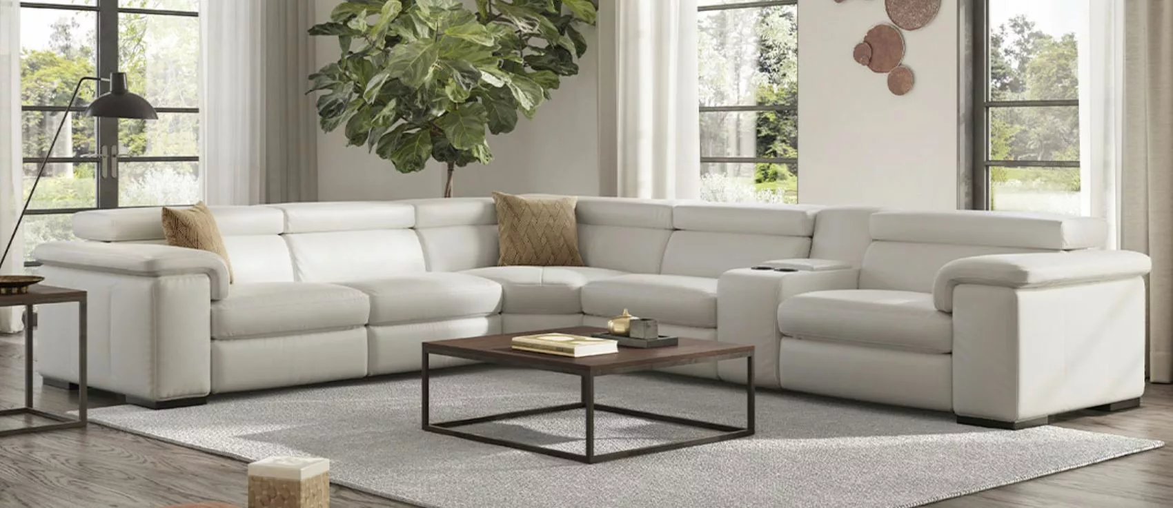 Solare B817 Corner Sofa by Natuzzi