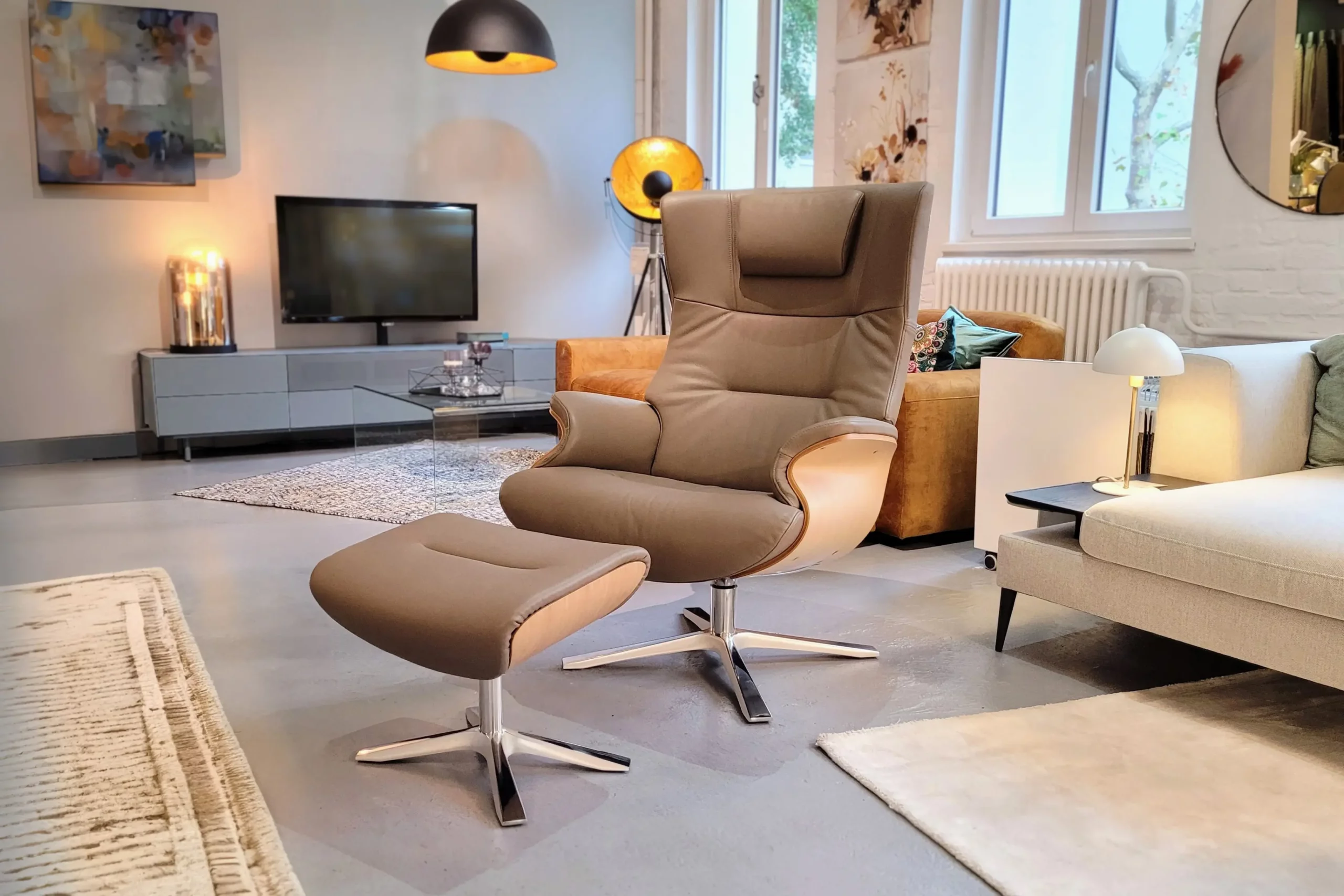 Afterwork-conform-recliner-footstool