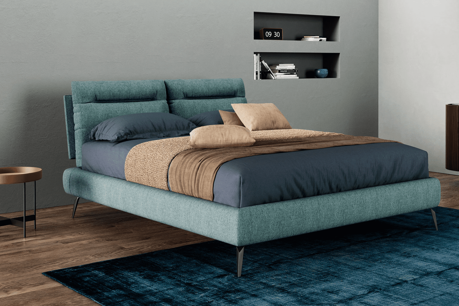 Tecum Soft italian bed by novaluna