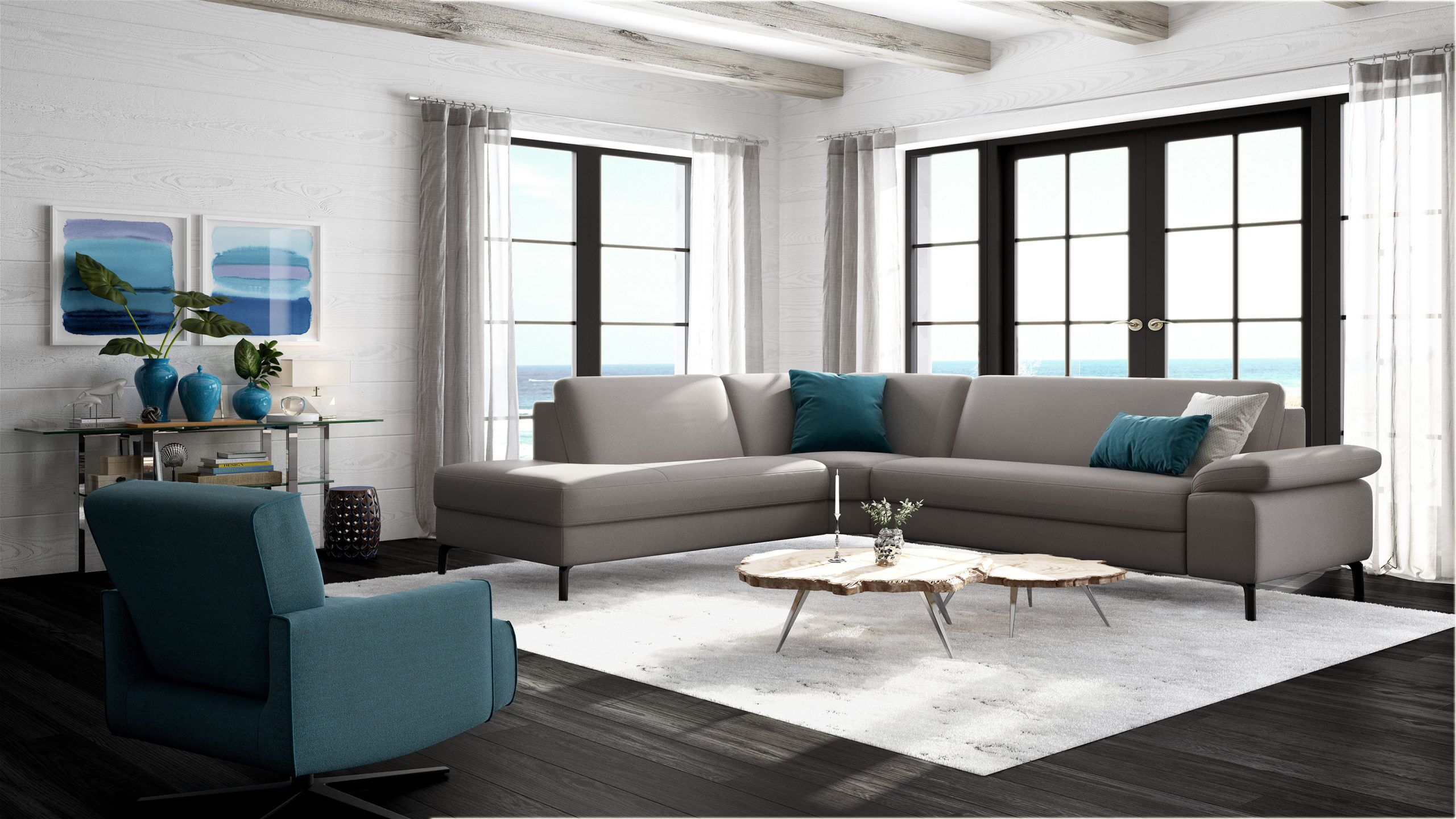 Davis Corner Modular sofa with options by ROM - Image 6