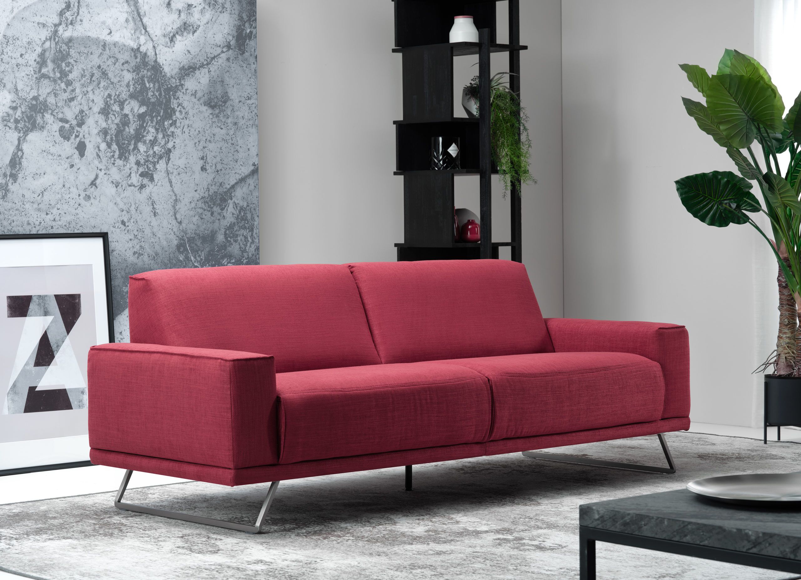 Mellow sofa by ROM in Nevio - Passion fabric