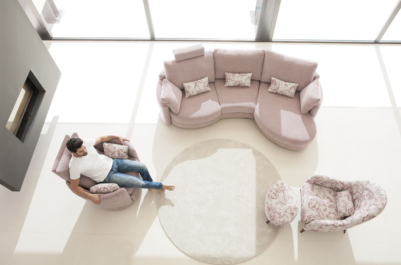 Afrika Curved Sofa by Fama Living