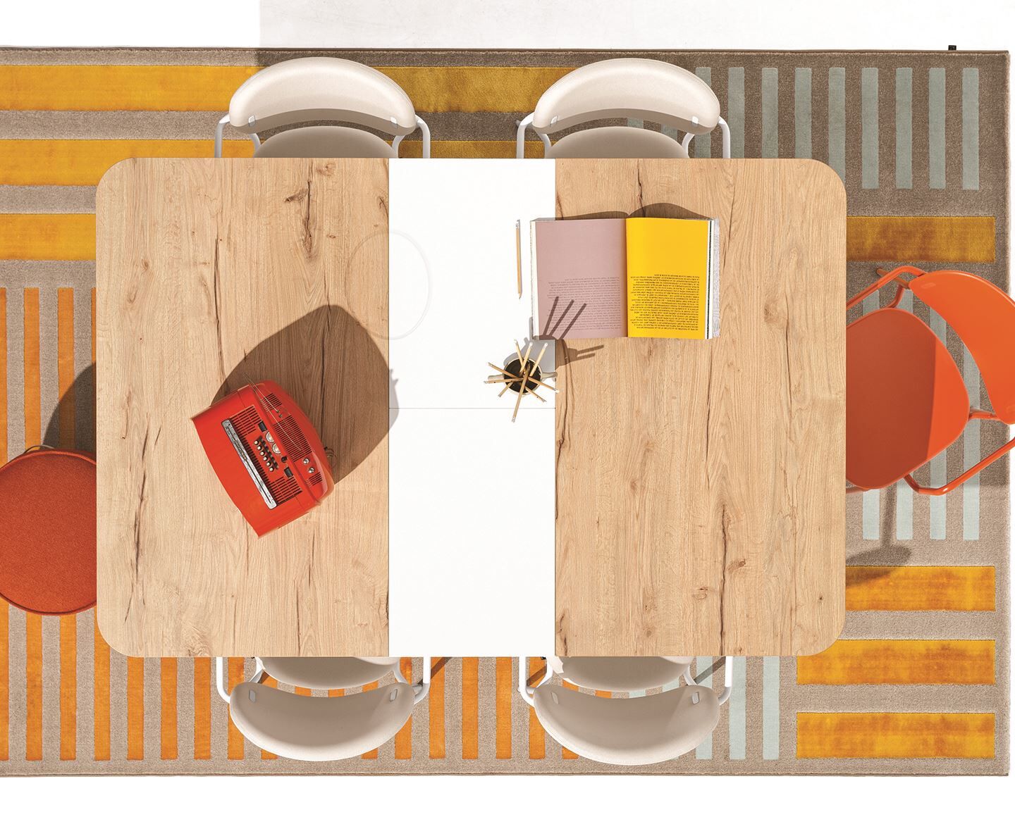 HEY GIO rectangular table by Connubia Italy