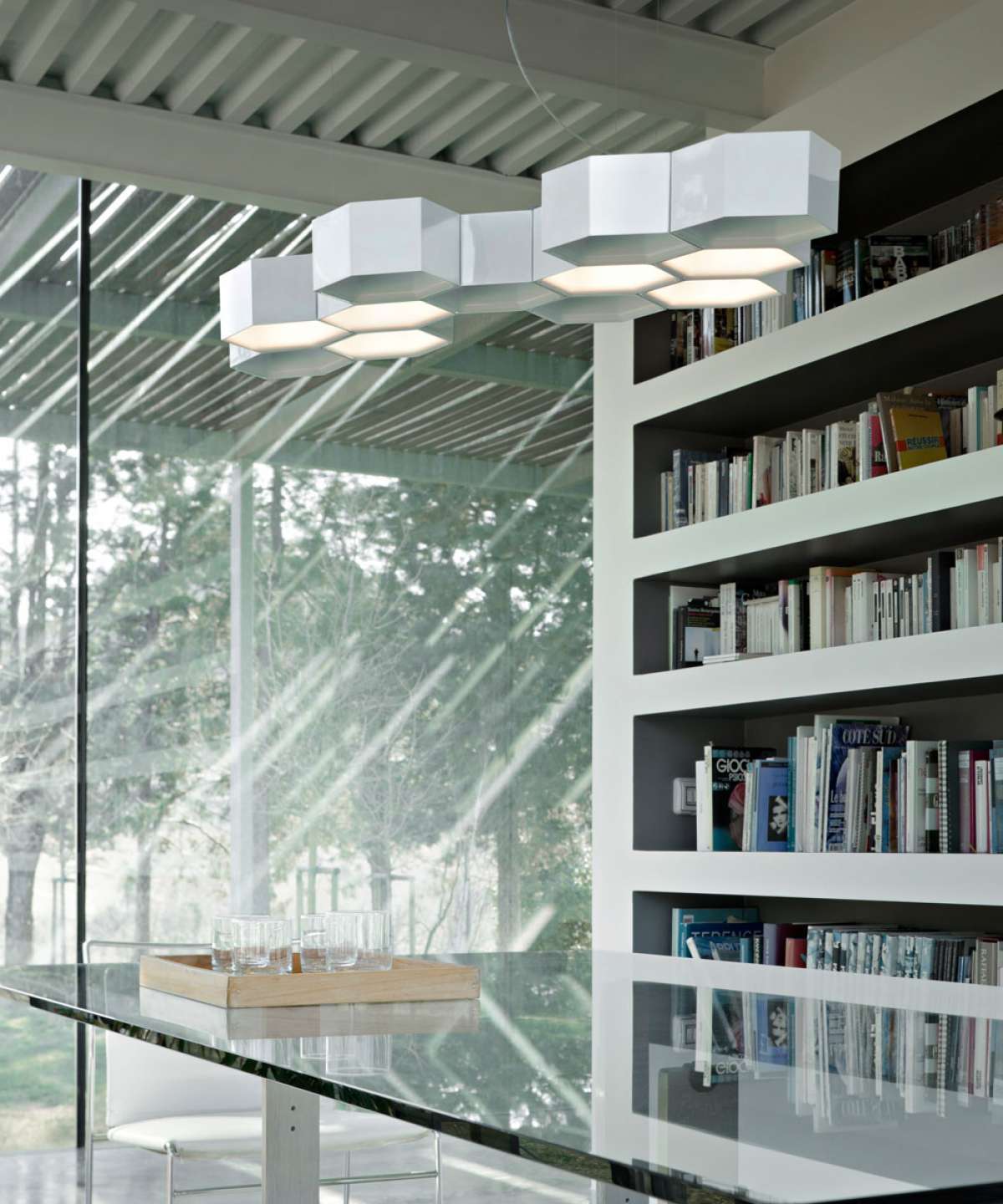 Honeycomb Suspension Chandelier