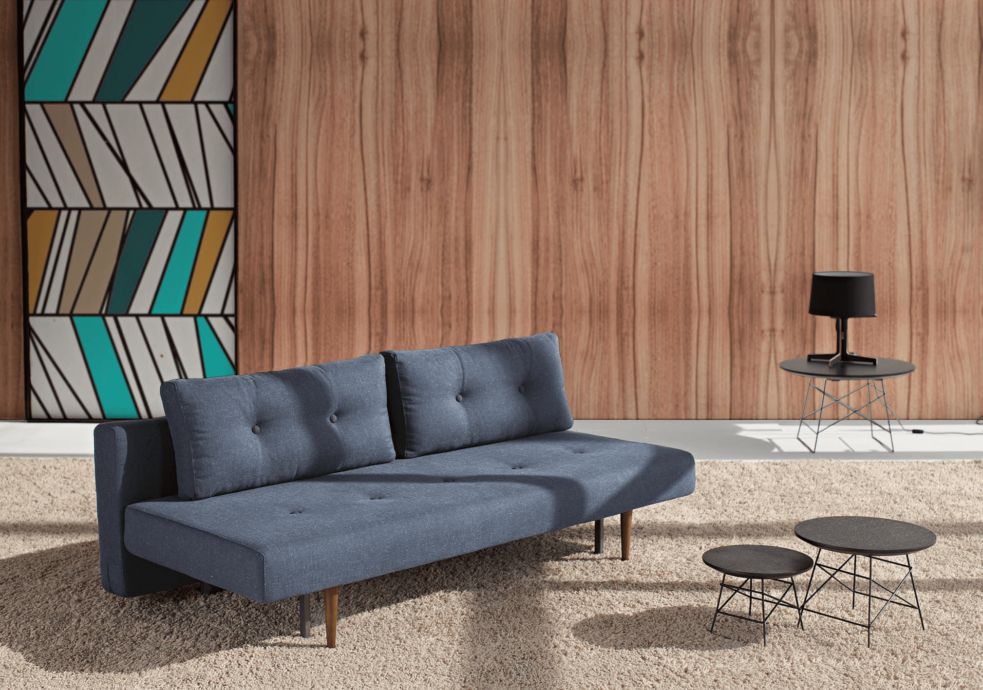 Recast Plus Sofa Bed Dark Styletto By Innovation