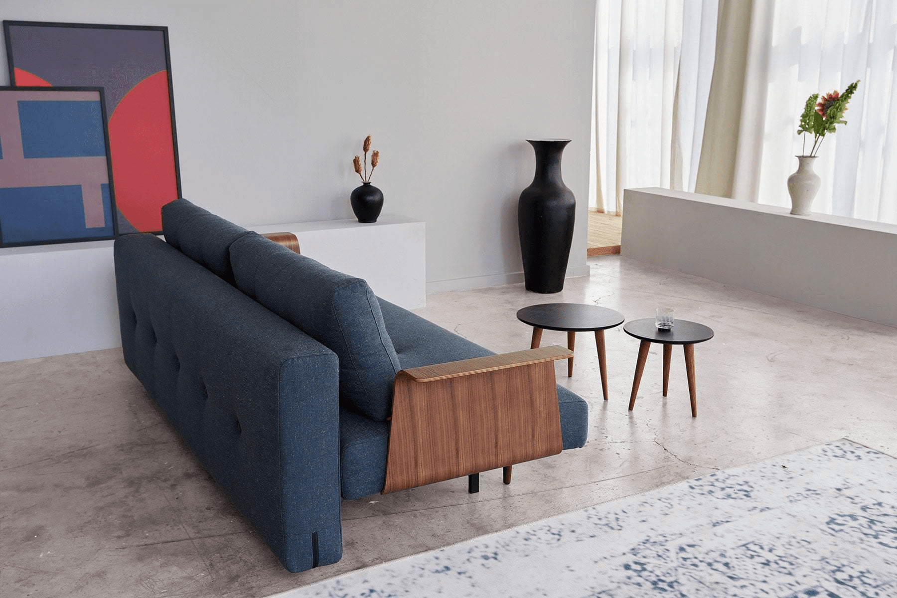 Recast Plus Sofa Bed Dark Styletto By Innovation