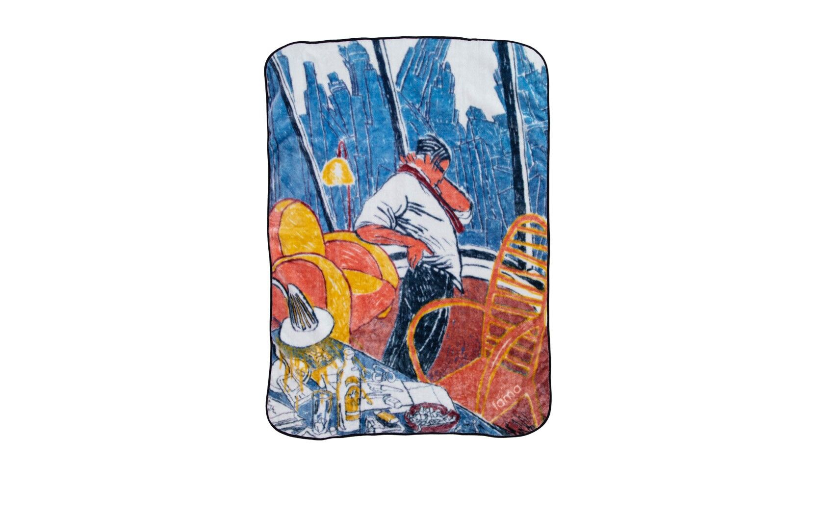Tired Blanket "La Movida" Collection 67"x51" by Fama - Image 2