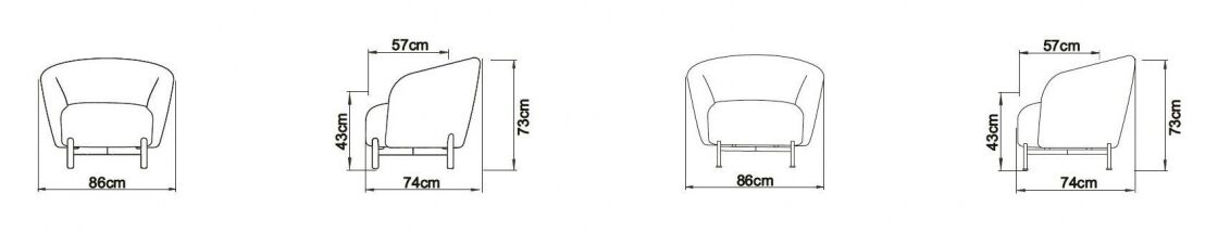 Gran Modern Armchair by Kragelund Furniture - Image 9