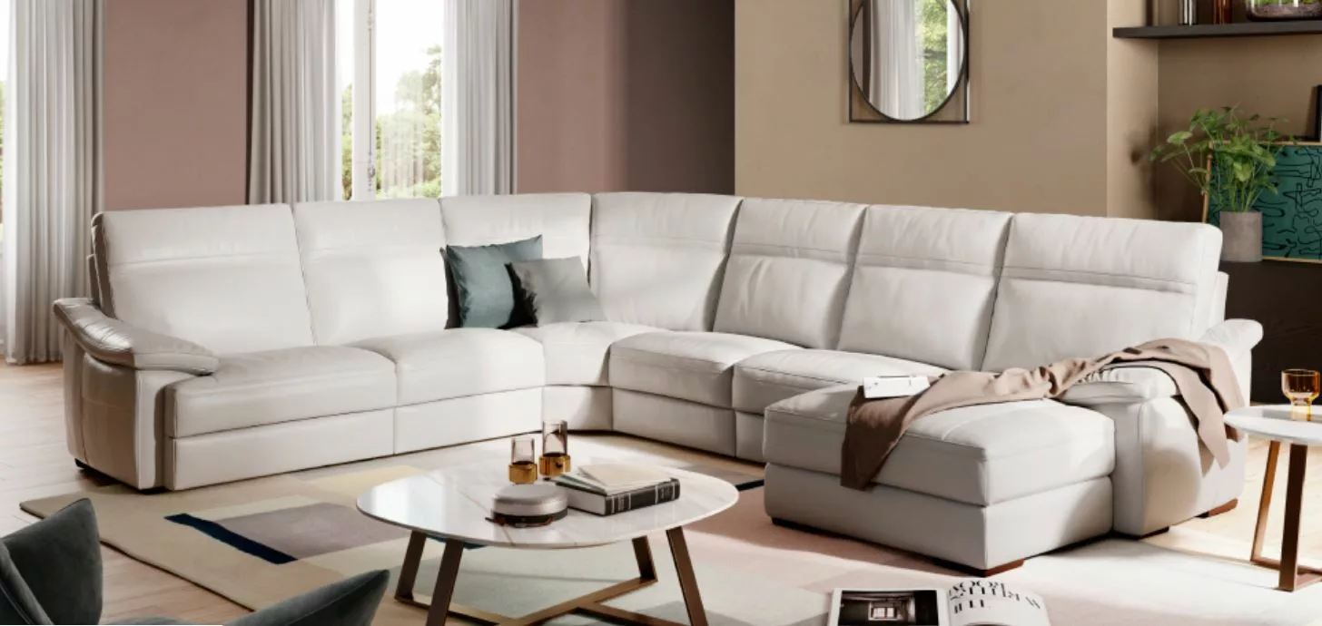 Pazienza C012 Corner Sofa by Natuzzi