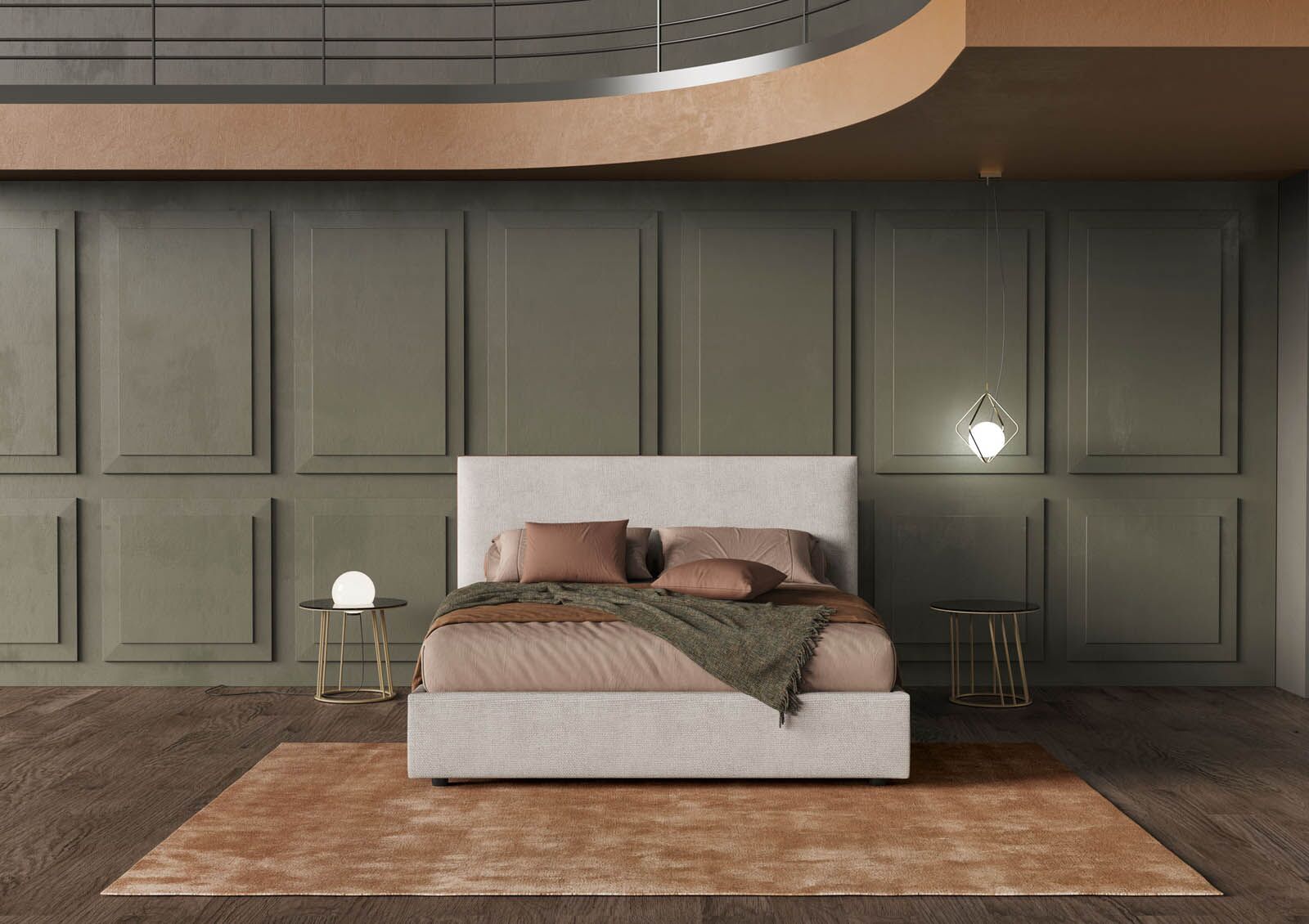 Narciso Italian Bed by Novaluna 2