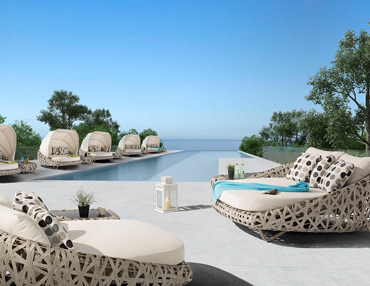 CURL Outdoor Armchair by Couture Jardin