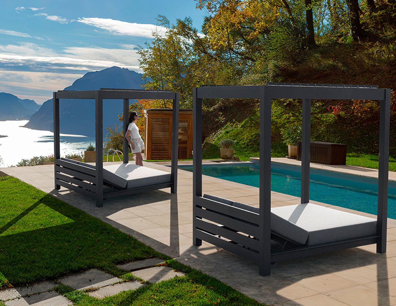 sky outdoor cabana by Couture Jardin 2